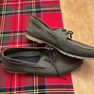 Sperry Dark Gray Boat Shoes Size 14